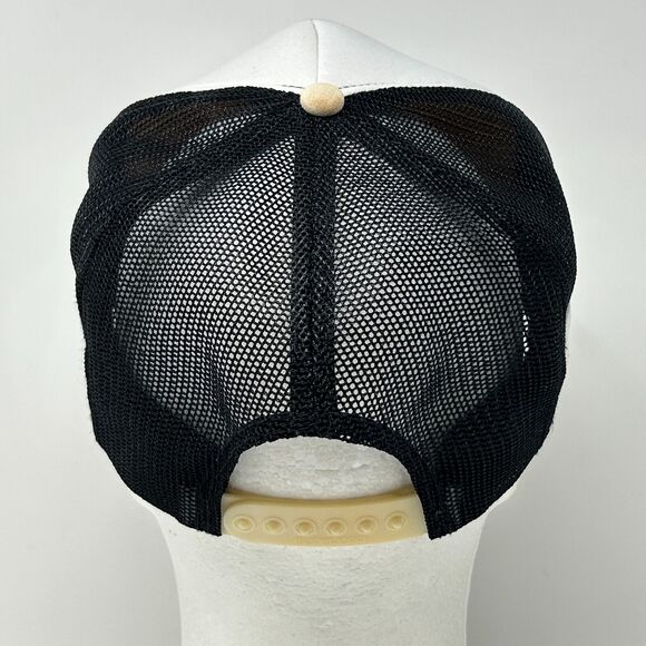 Vintage Bud Light 3 Stripe Trucker Hat Baseball Cap Beer 80s Mesh Snapback White - Picture 3 of 12